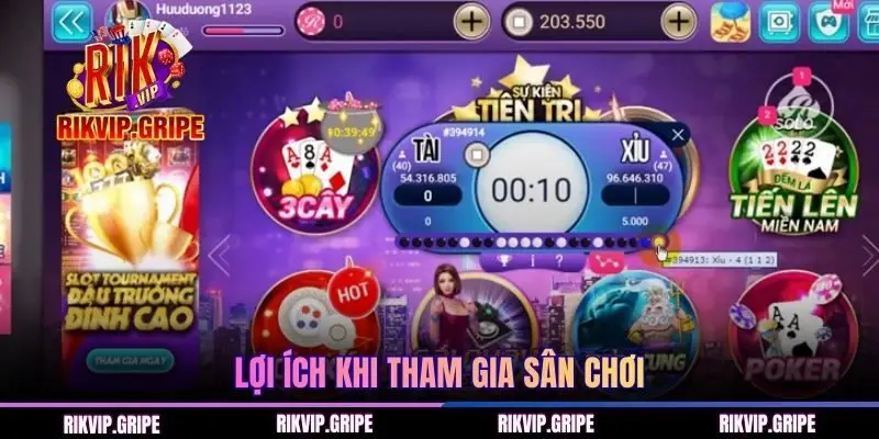 Lợi ích khi tham gia sân chơi